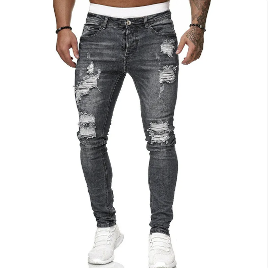 Herren Jeans Slim Fit Trendy Casual