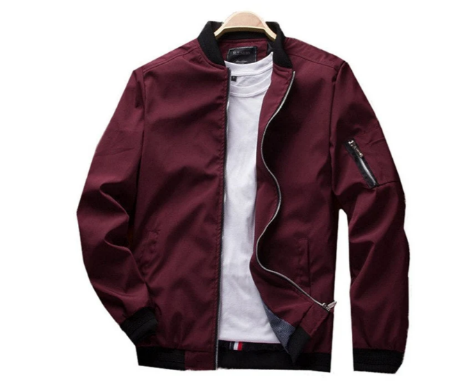 Men's Transitional Jacket Zipper Cuffs