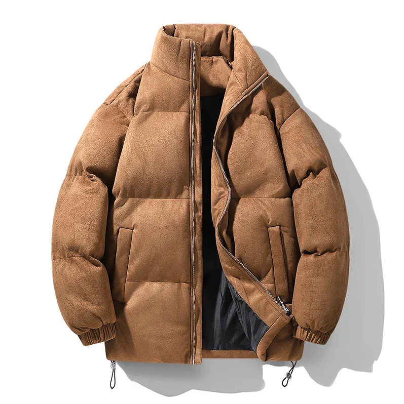Men's Suede Parka Classic Elegant