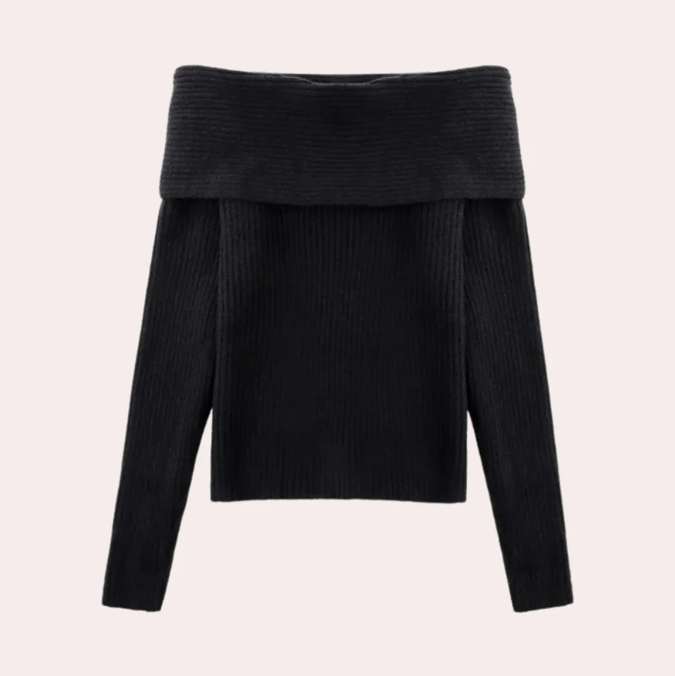 Women's Off-Shoulder Sweater Elegant Design