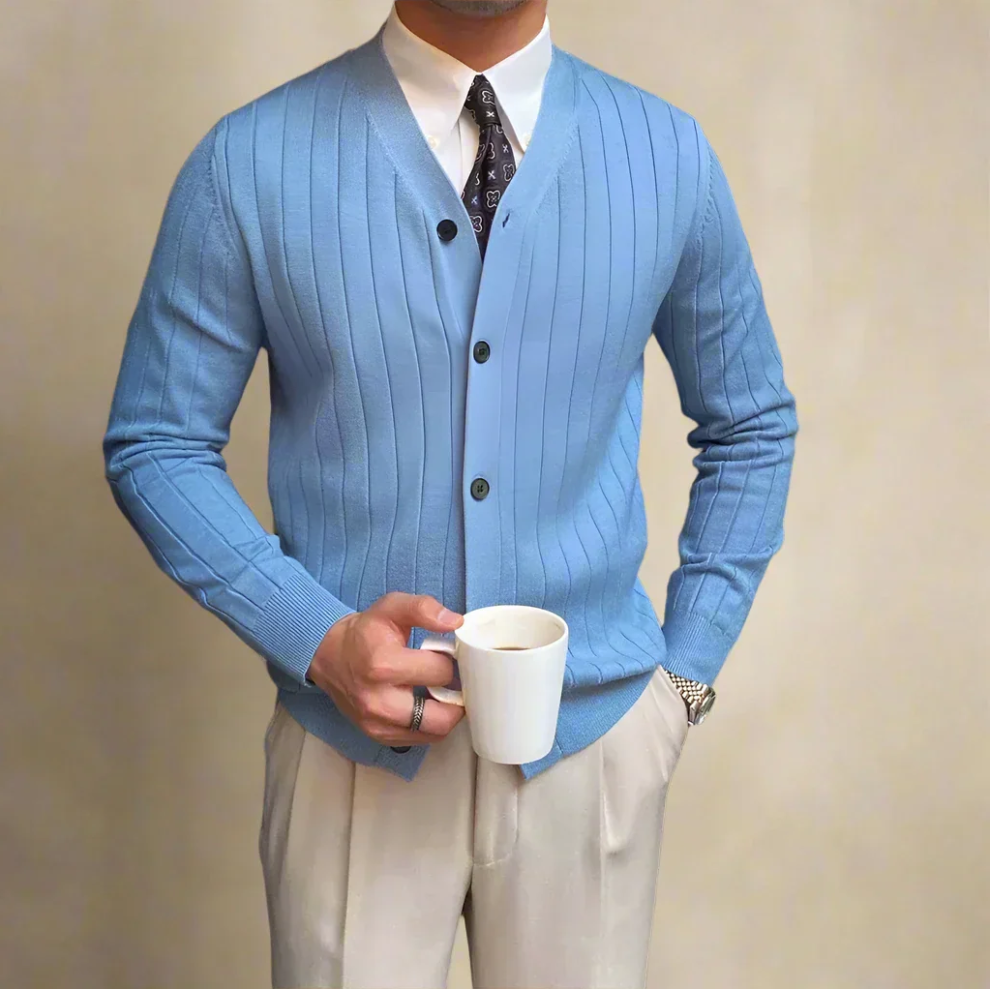 Men's Vest Striped Pattern Elegant