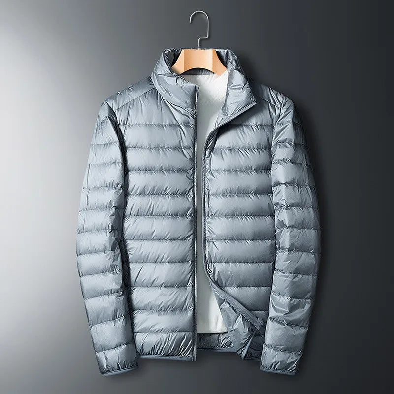 Men's Down Jacket Warm Insulated Stand-Up Collar