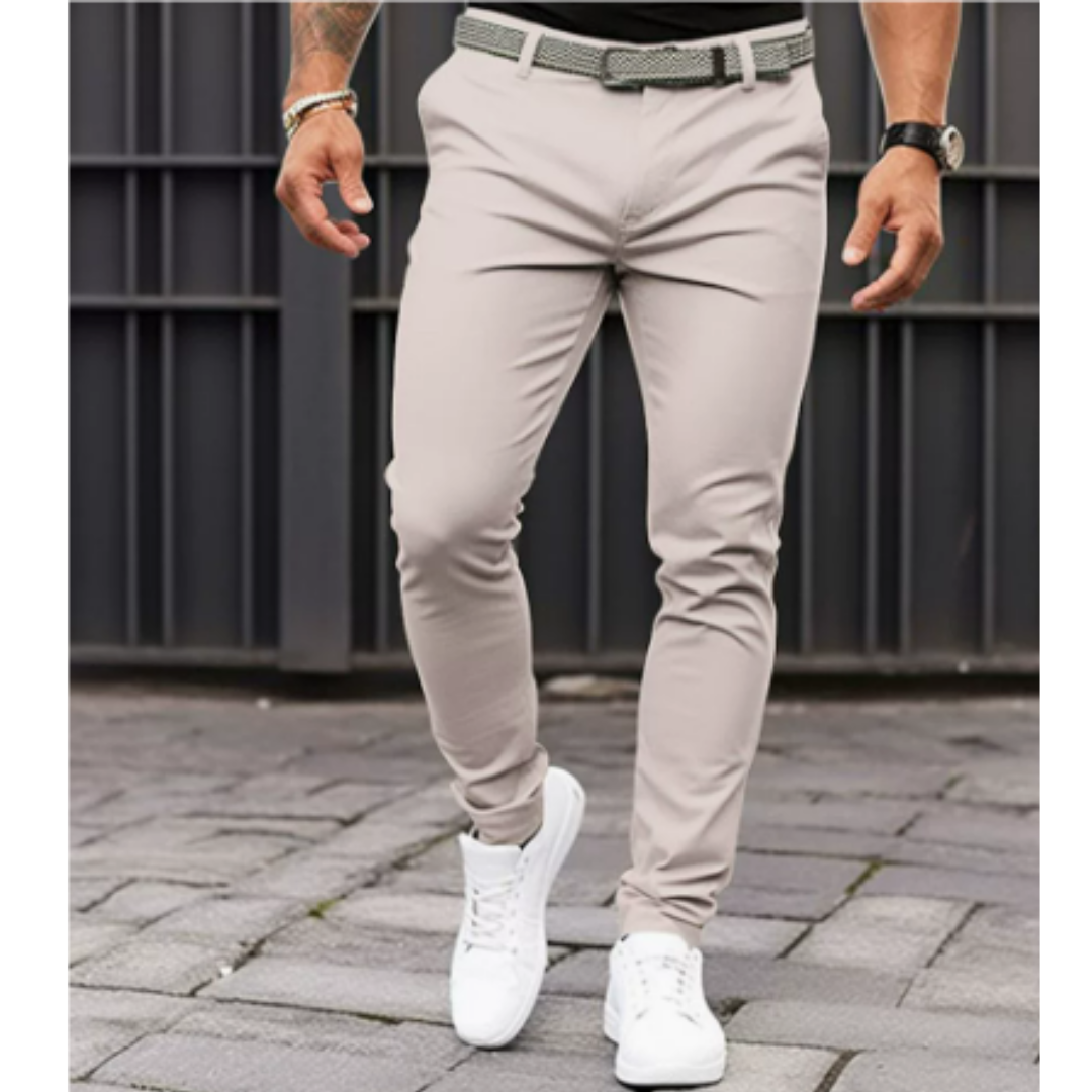 Men's Slim Fit Stretch Chino Trousers