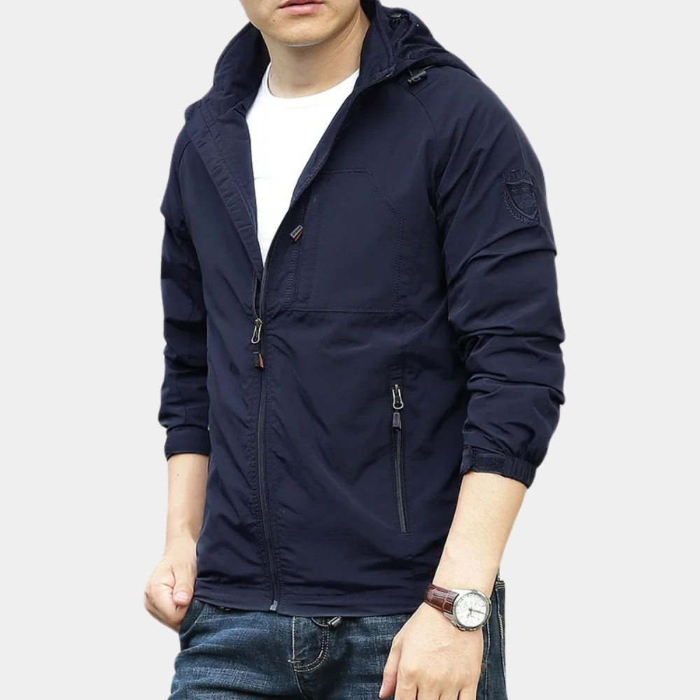 Men's lightweight hooded summer jacket