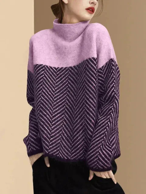 Lauren | Comfortable Sweater High Collar Soft