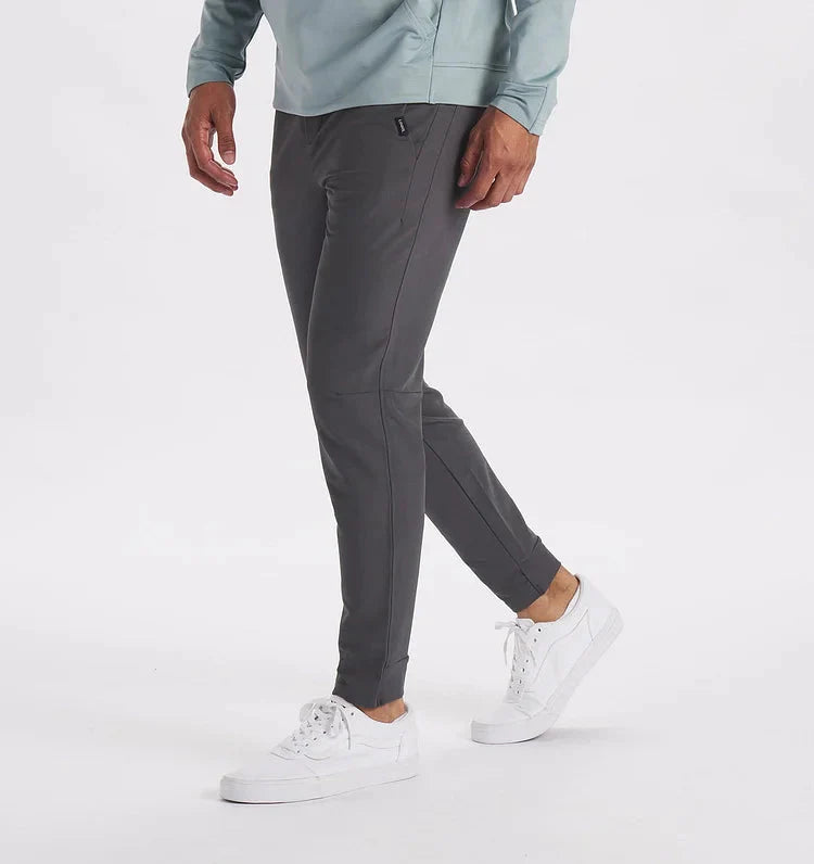Men's Stretch Slim Fit Tactical Trousers with Multiple Pockets