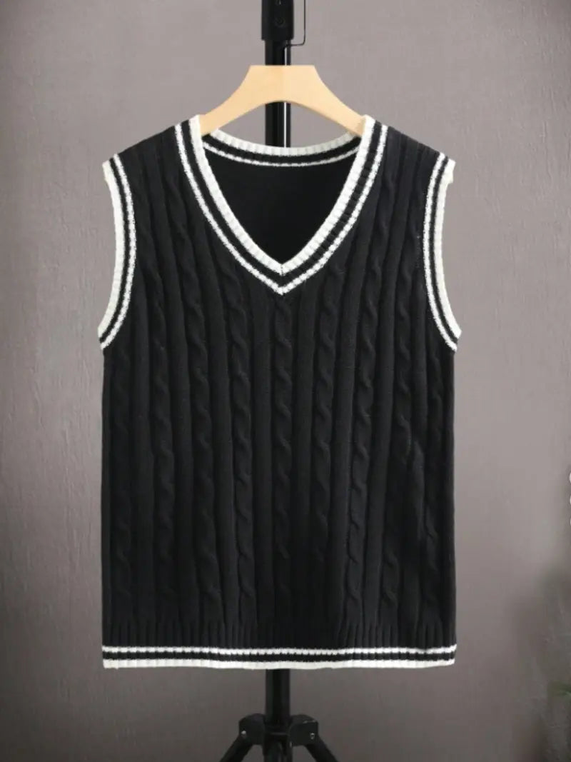 Men's Cable Knit Vest