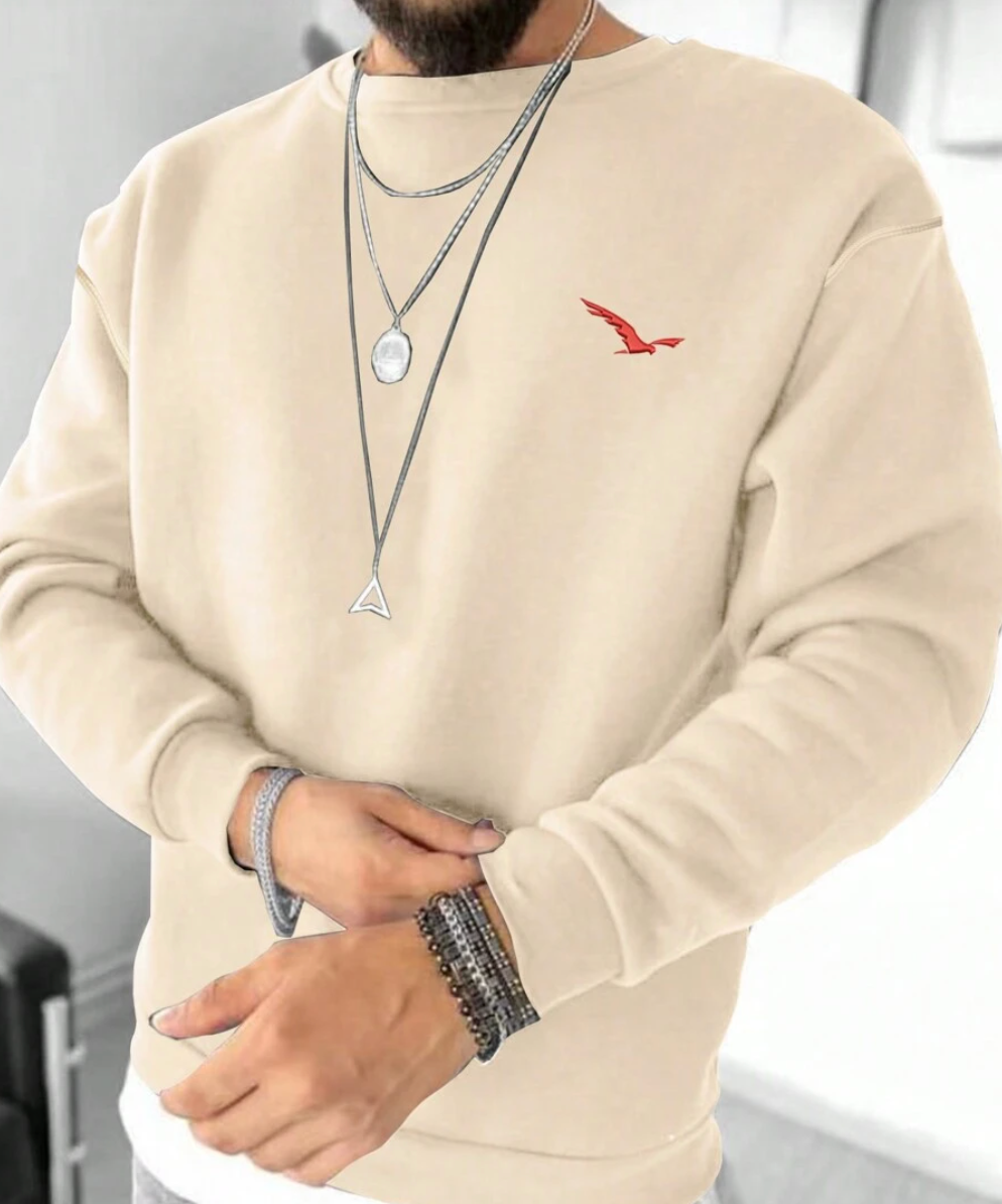 Men's Sweatshirt Long Sleeve Crew Neck Comfortable