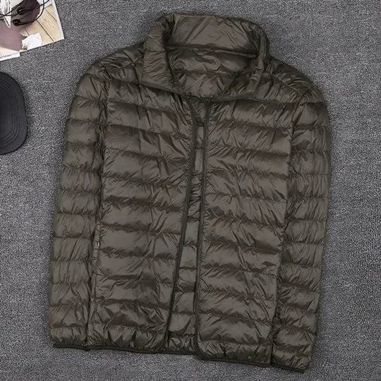 Leichtes Daunenparka Winter Männer Jacke Kapuze