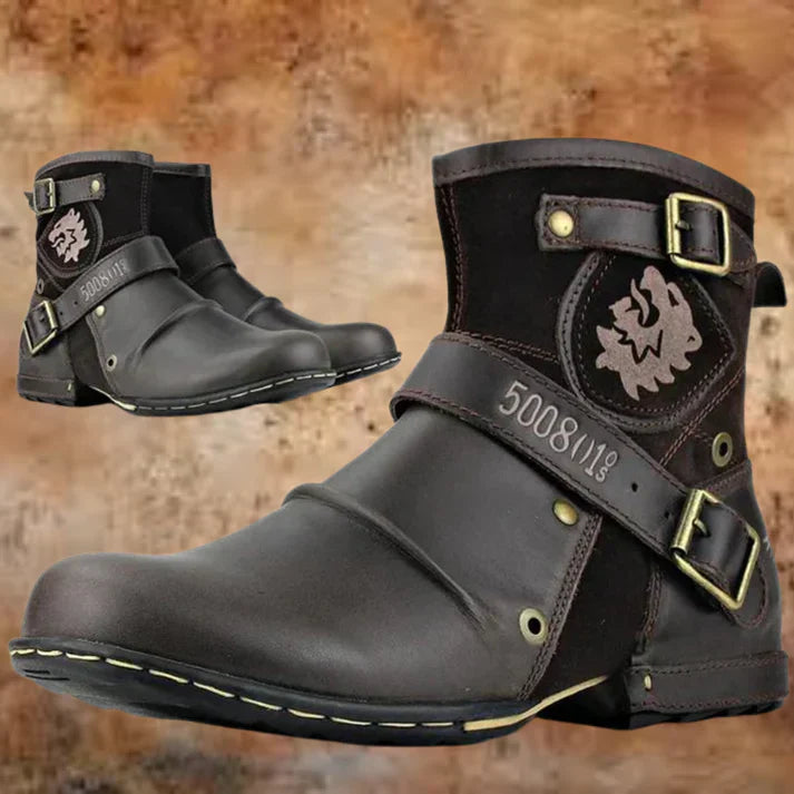 Men's Boots Vintage Chic Leather Look