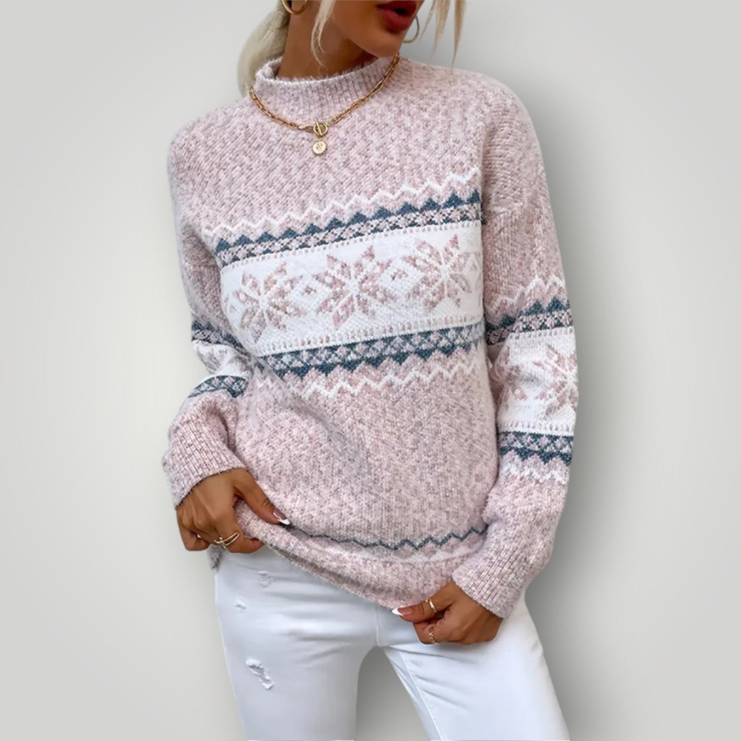 Women's Warm Long-Sleeve Soft Sweater