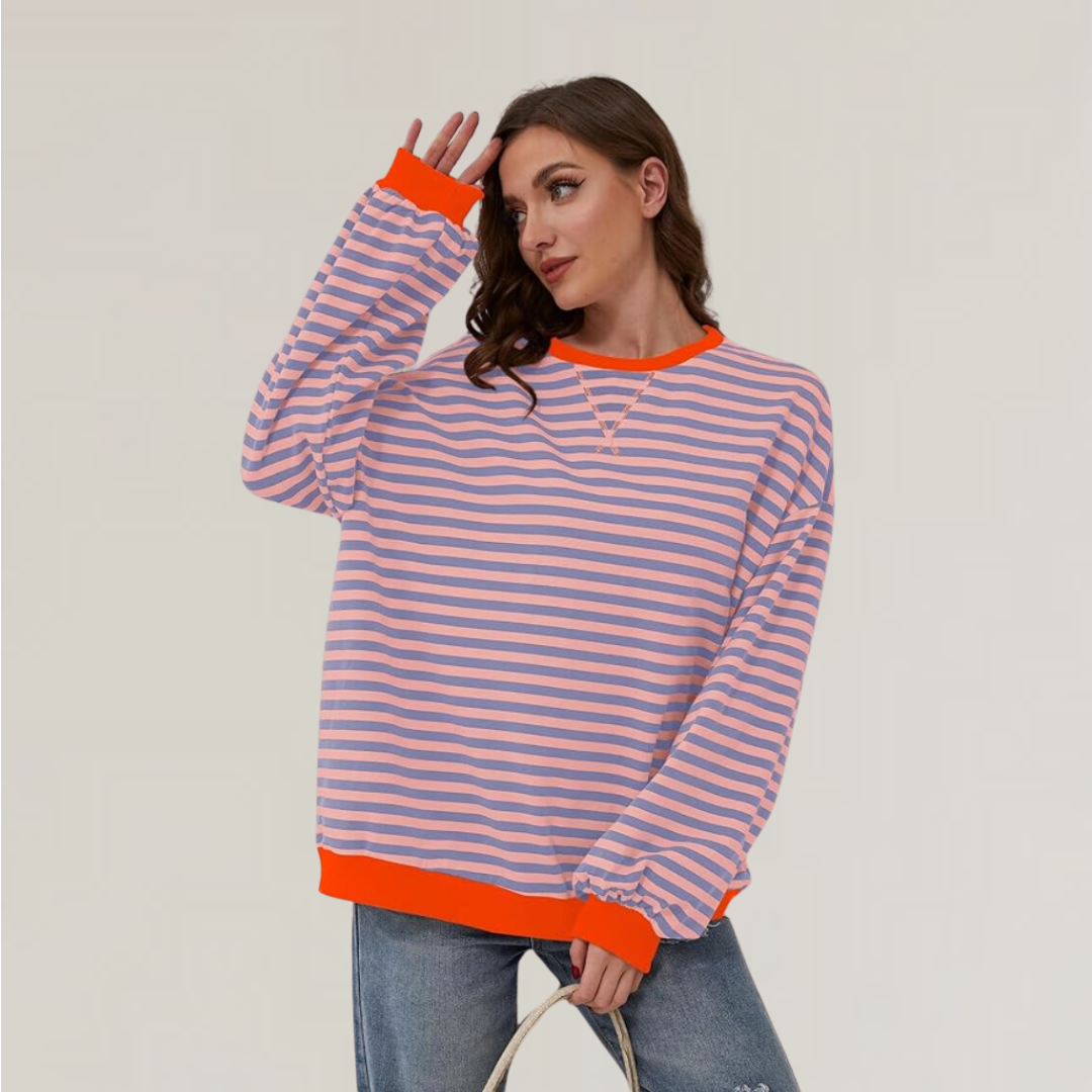Soft cashmere sweater with rib knit