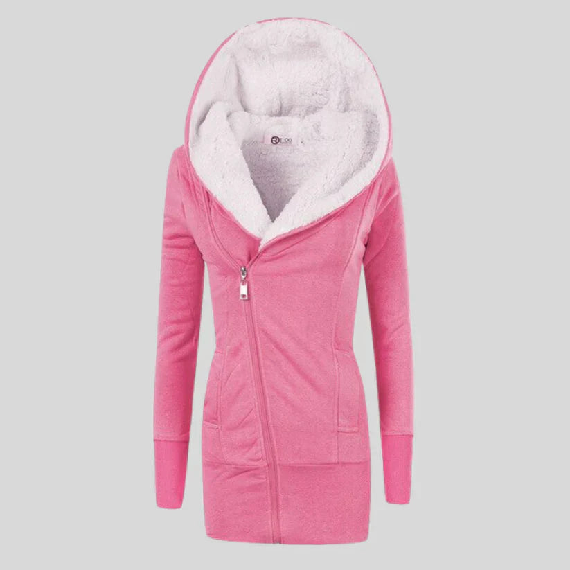 Cuddly Fleece Hooded Cardigan for Women