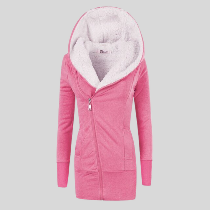 Women's Winter Jacket Hood Quick-Release
