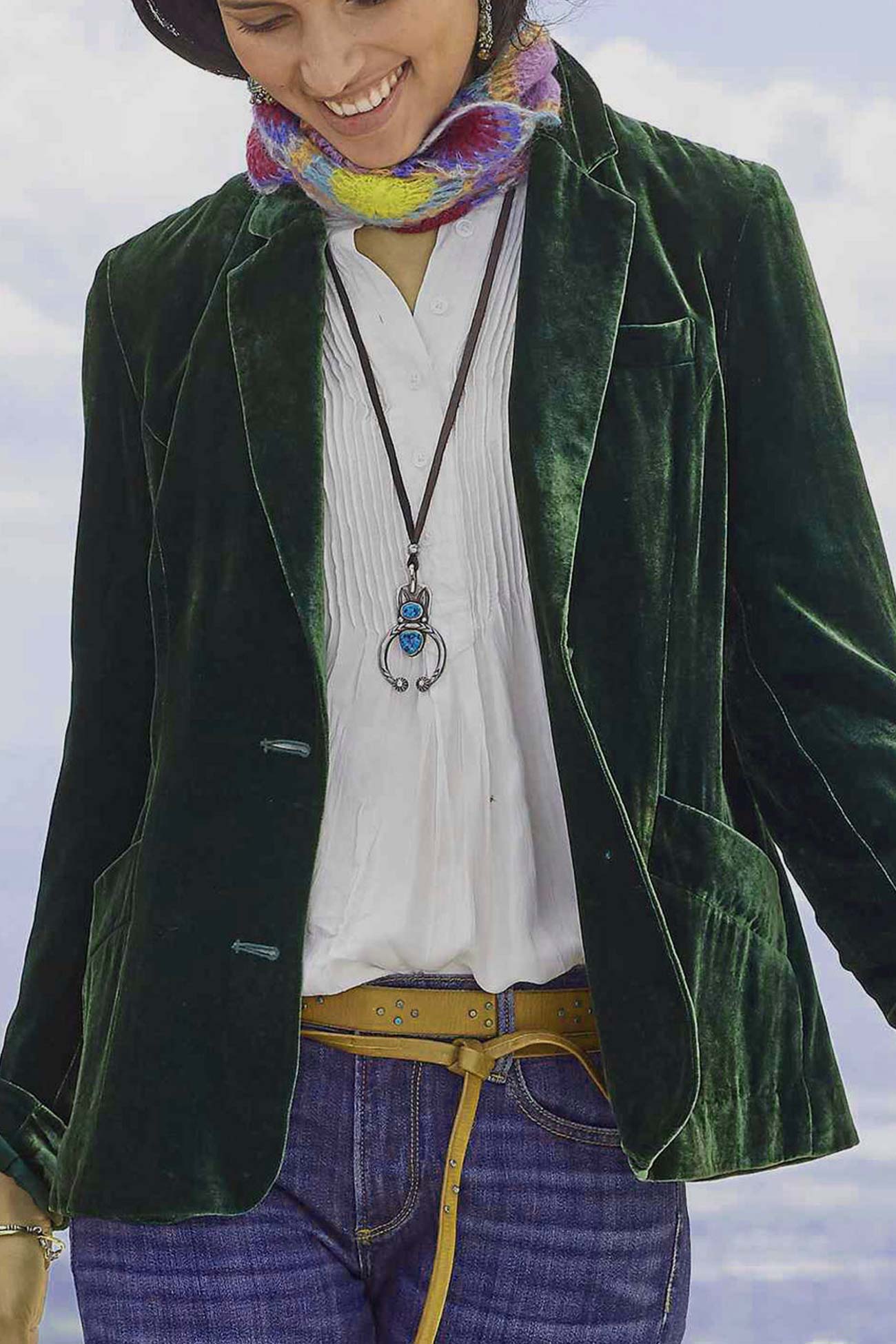 Elegant Dress | Red Velvet Blazer Crop Top