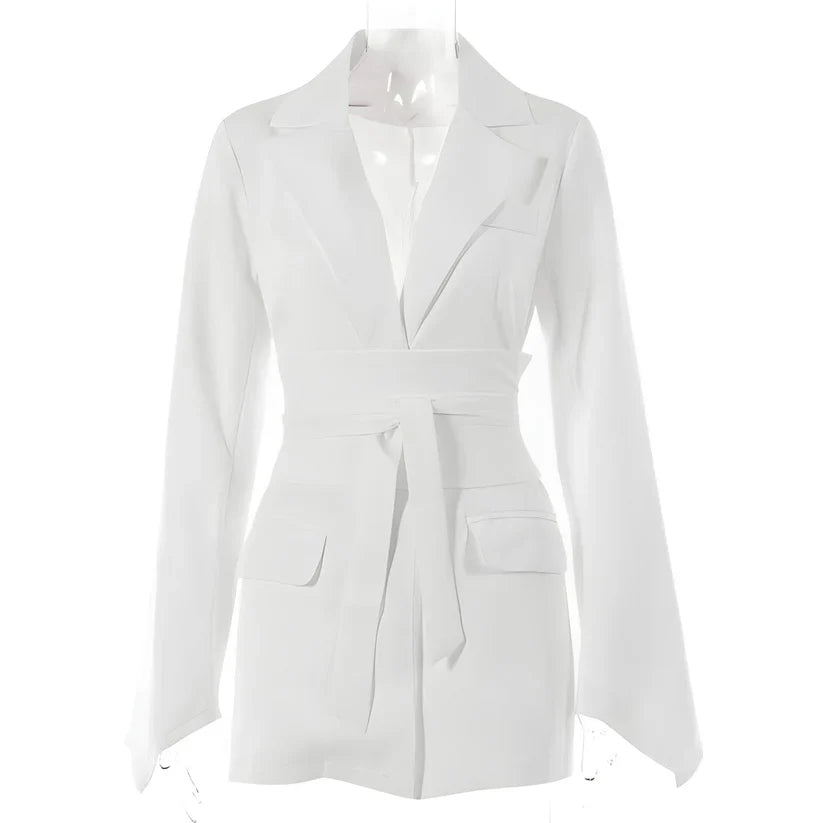 Chic Men's Jacket Belt Blazer