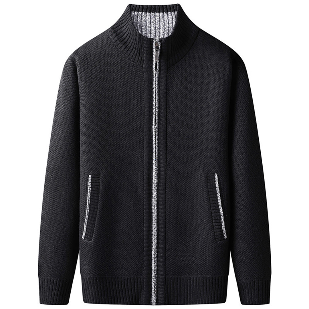 Men's Quilted Zip-Up Jacket Modern