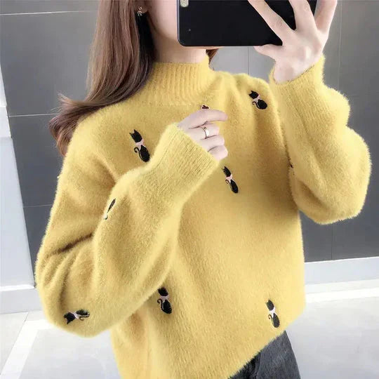 Soft Women's Turtleneck Fluffy