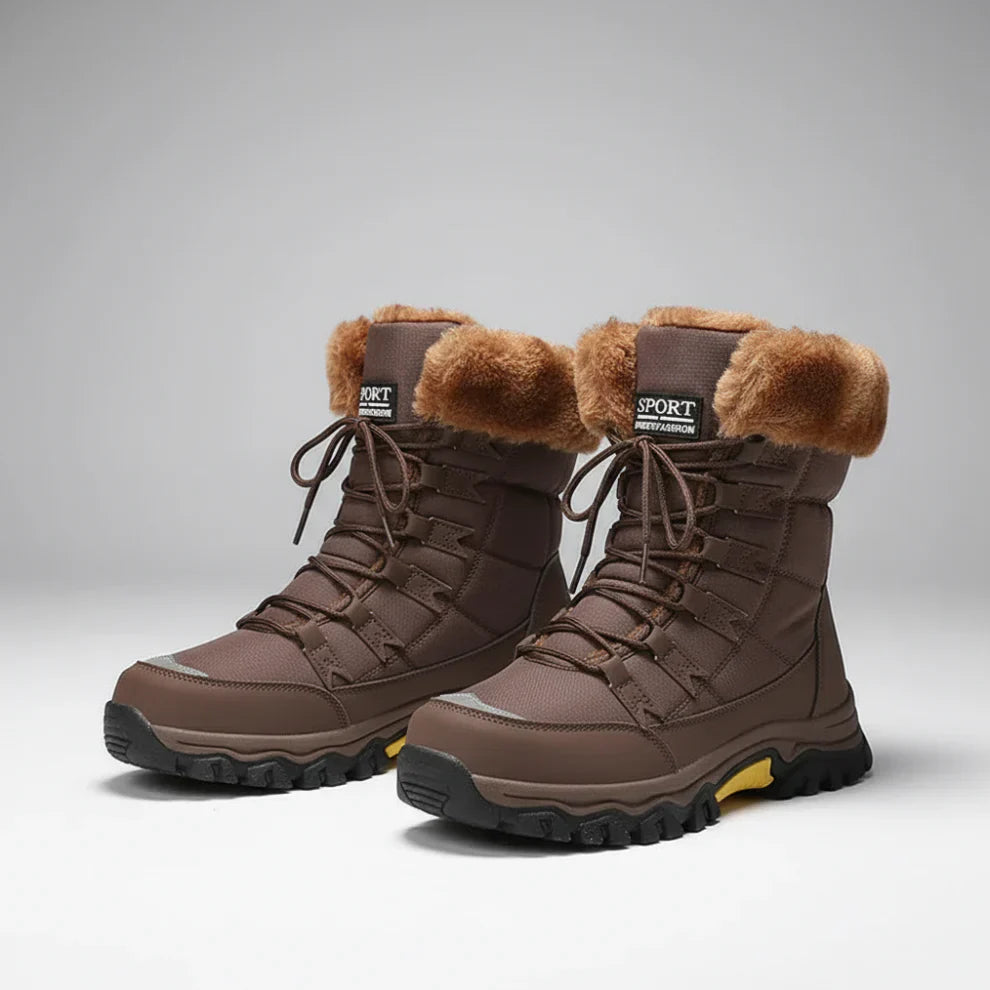 Waterproof Winter Boots Women Fur-lined Warm