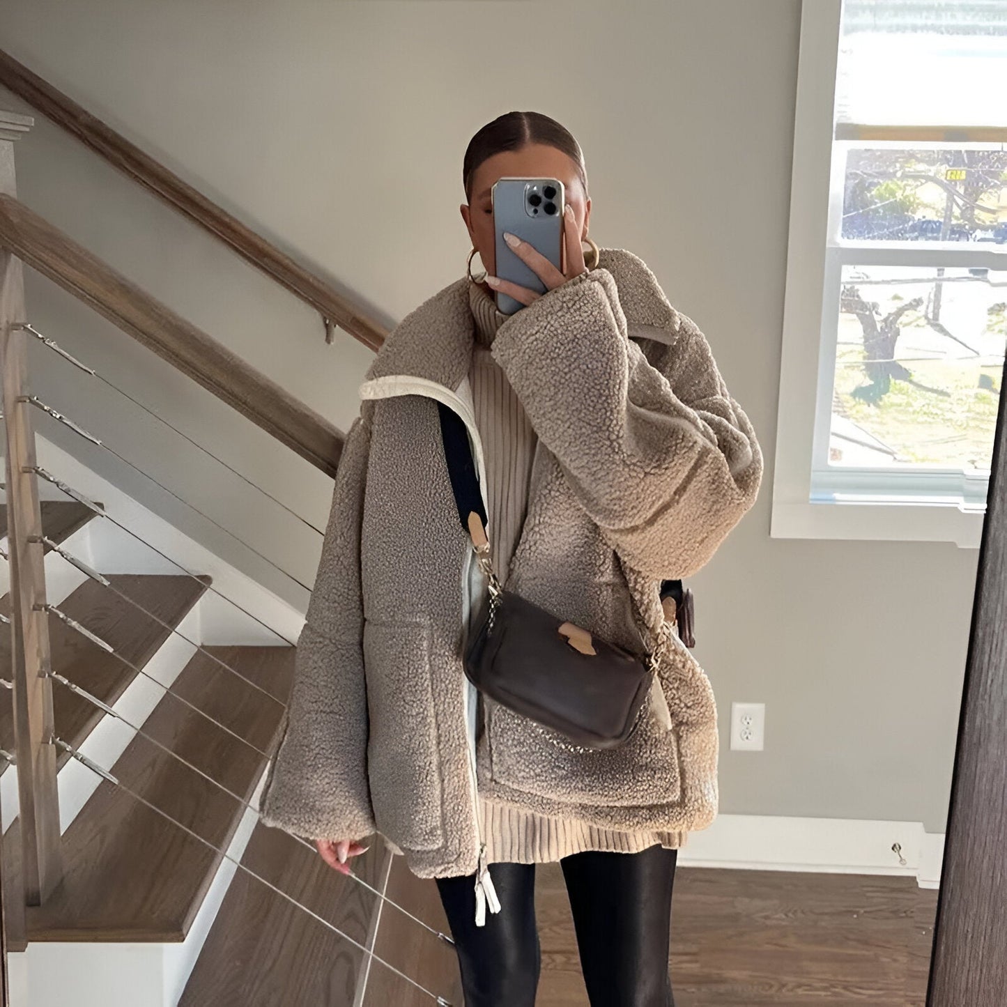 Women's Warm Winter Teddy Jacket