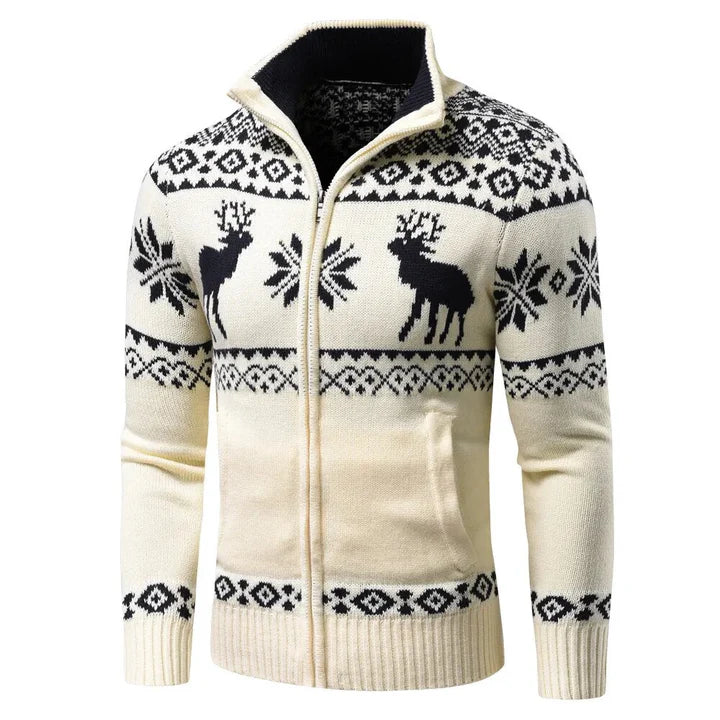 Christmas Sweater Stand-Up Collar Festive