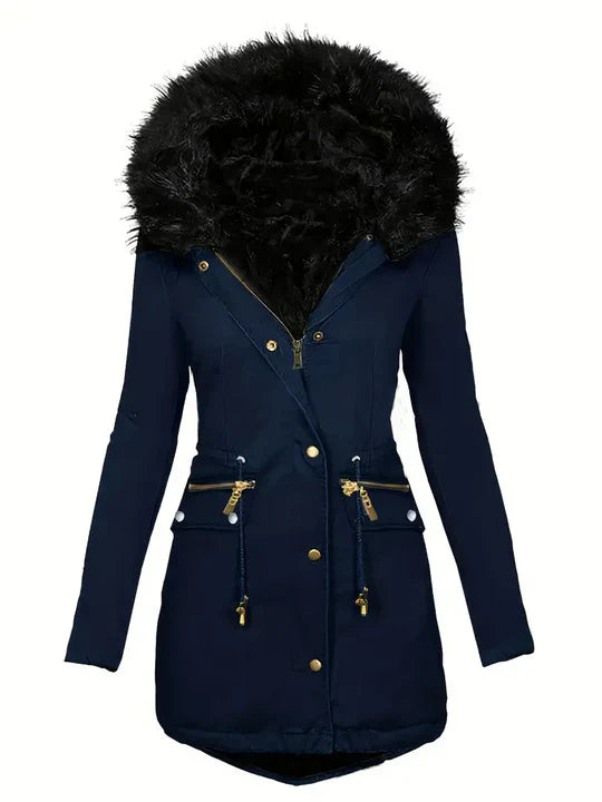 Women's Warm Winter Jacket with Hood