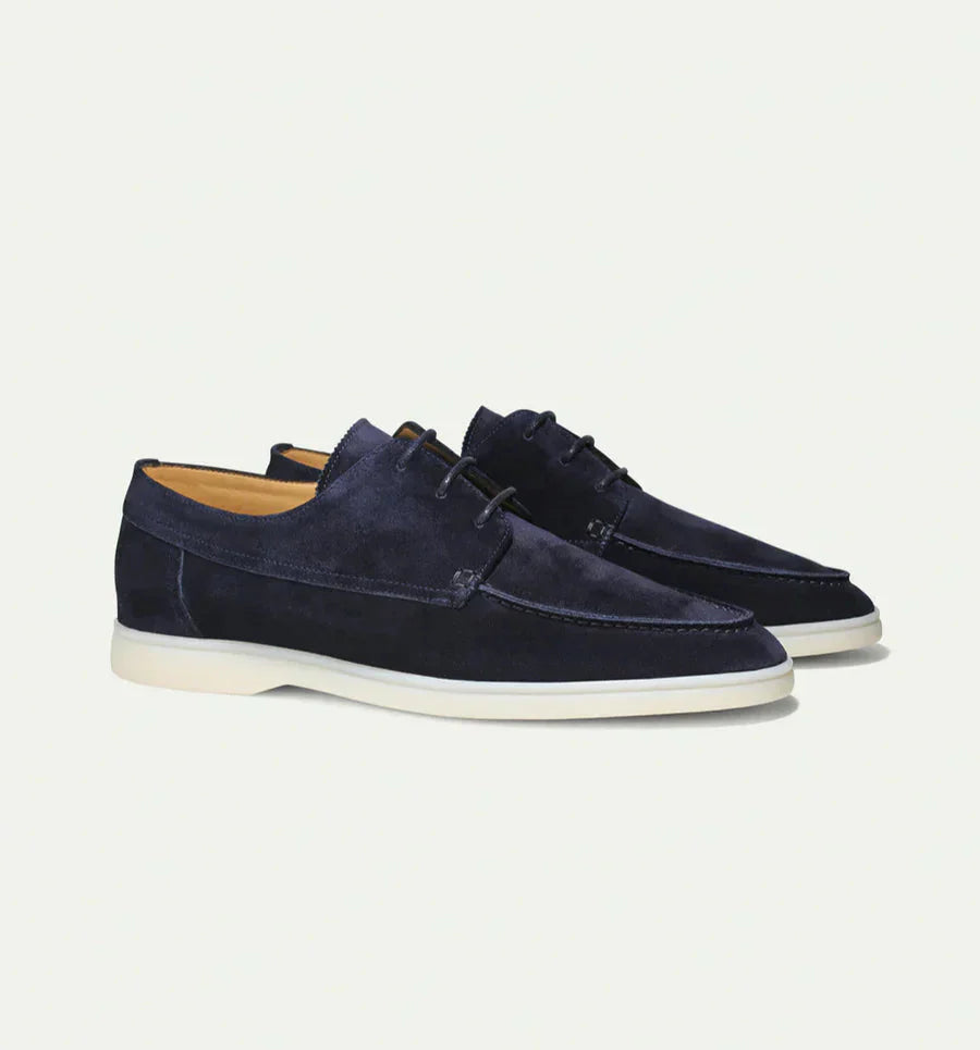 Men's Suede Shoes Elegant Lacing