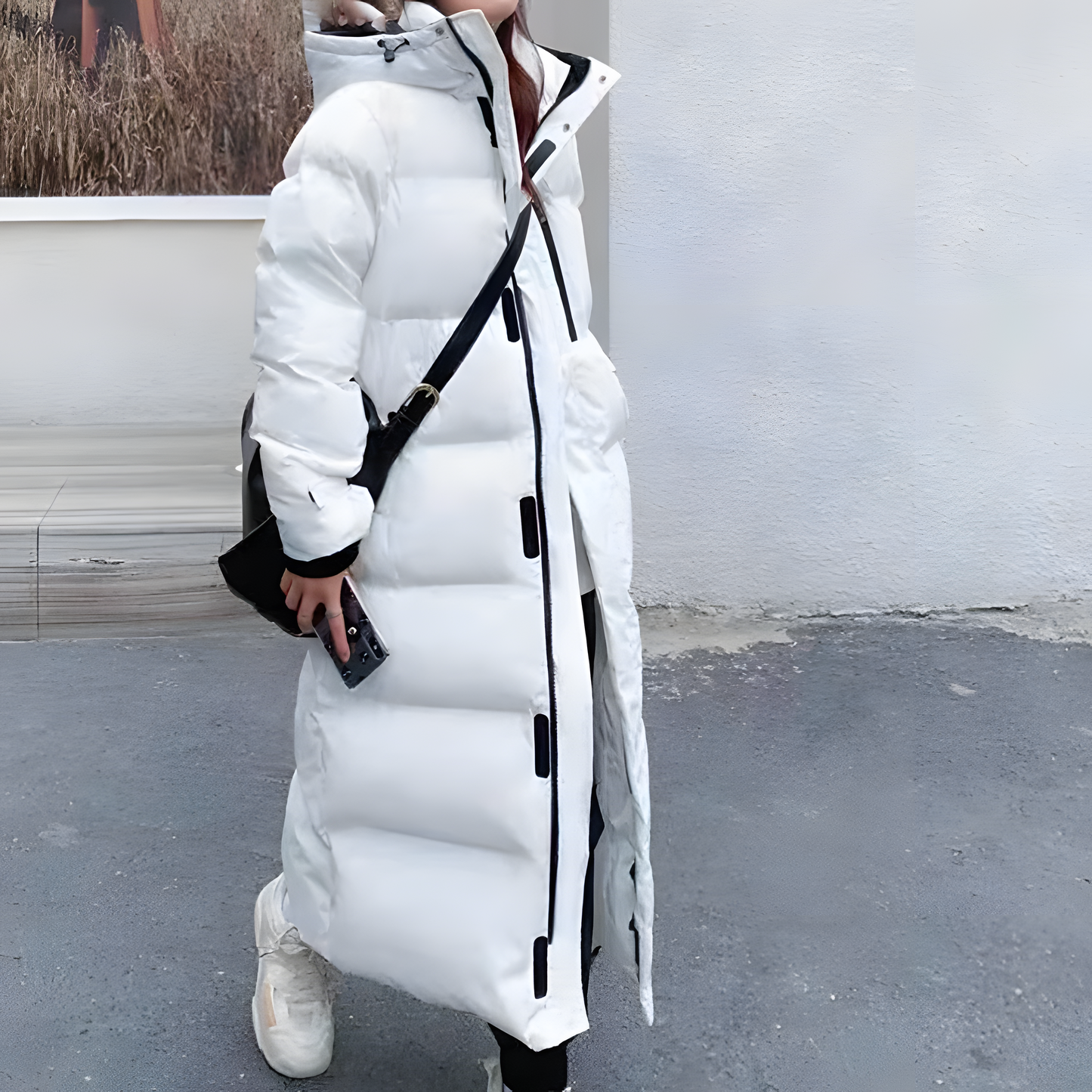 Warm Down Jacket Long Winter Coat for Women