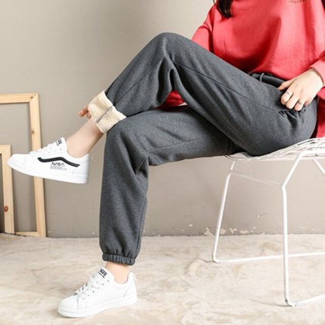 Fashionable Women's Winter Warm Jogging Pants