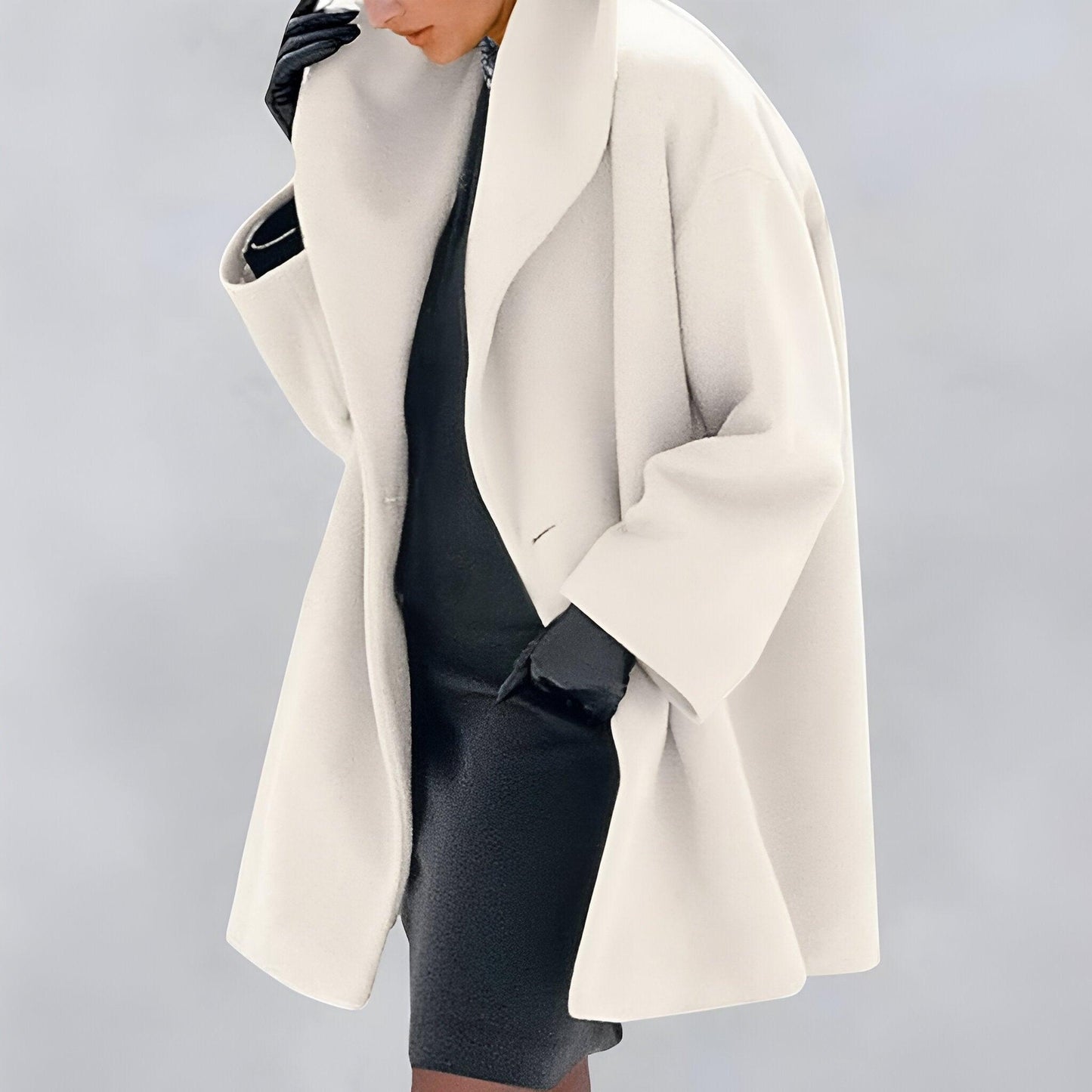 Elegant Women's Jacket - Long Warm Winter Coat