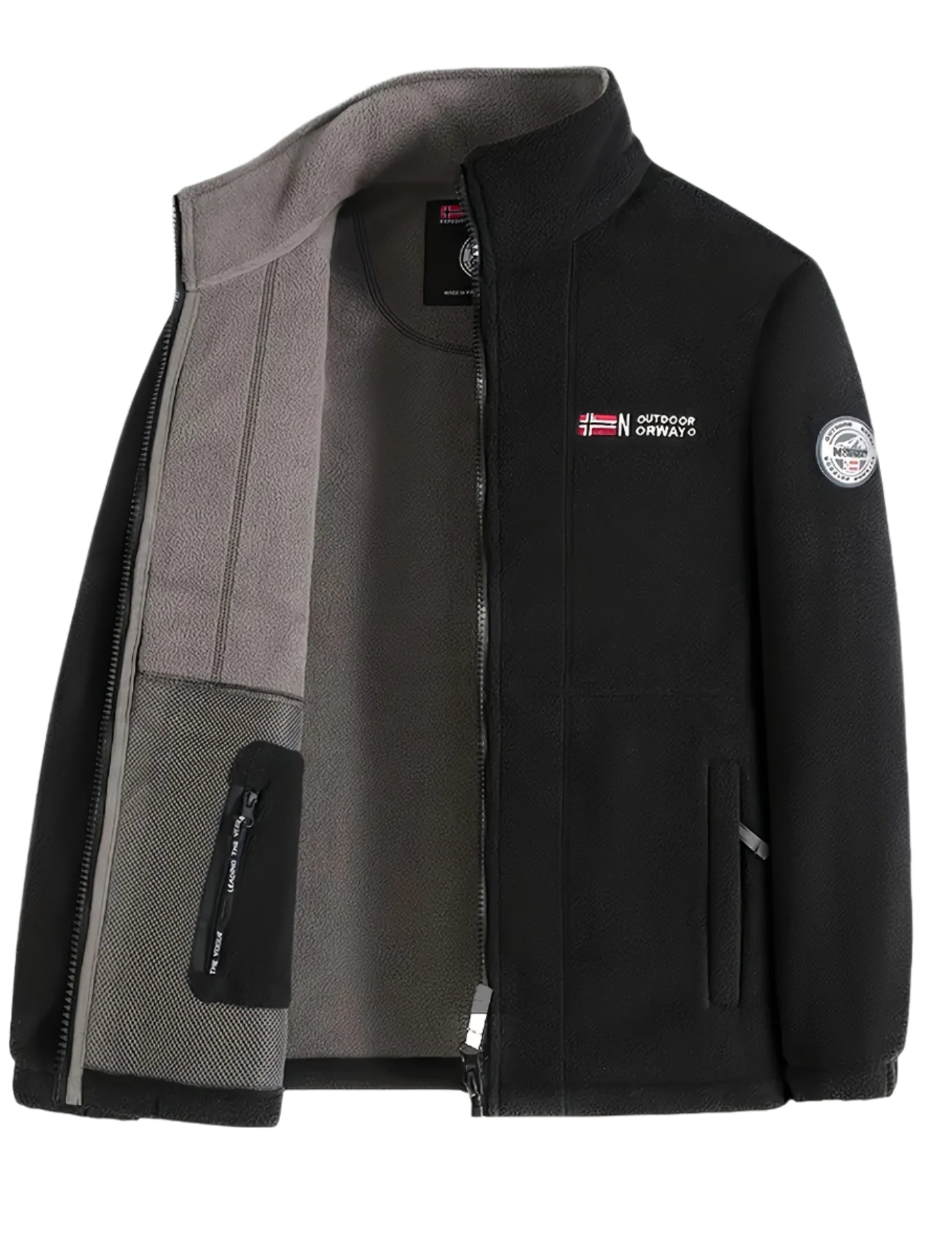 Men's Warm Insulated Zip Winter Jacket