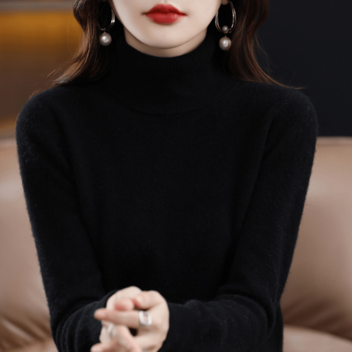 Women's Classic Warm Turtleneck Sweater