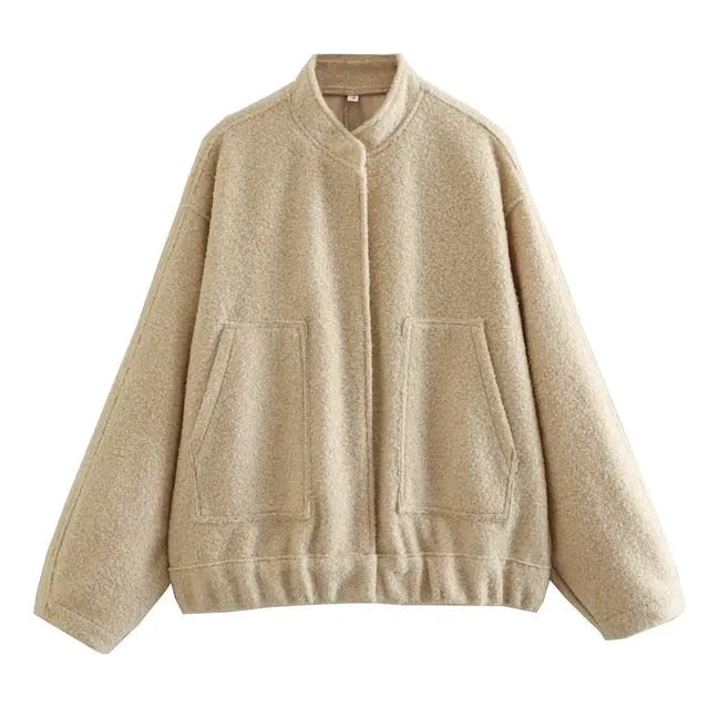 Modern Women's Bomber Jacket Sporty Chic