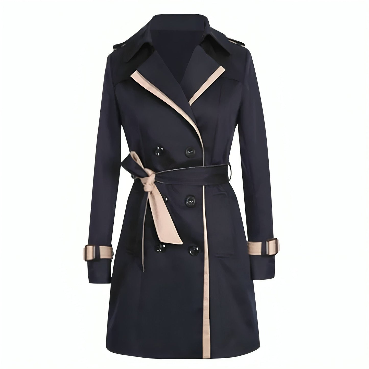 Classic Women's Double-Faced Trench Coat