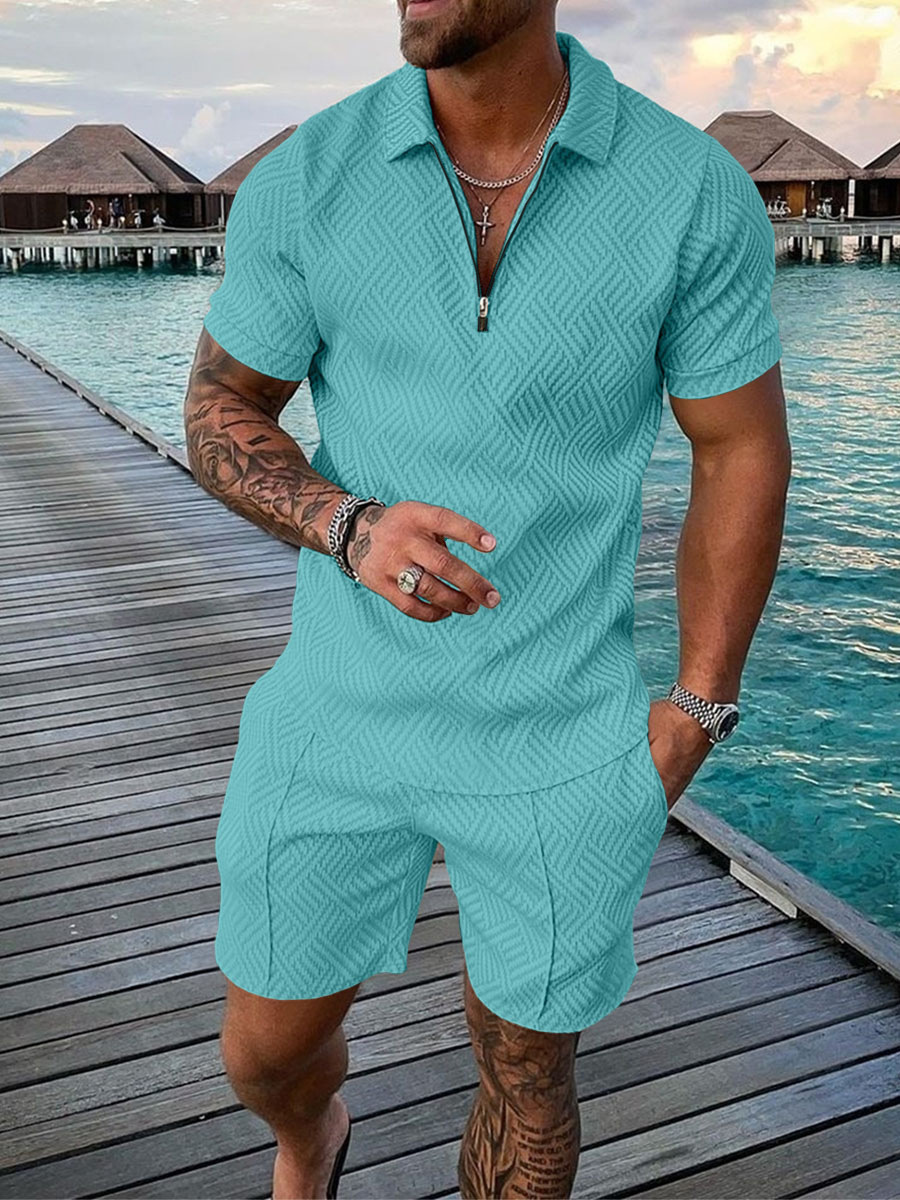 Men's Summer Set: Polo Shirt and Shorts