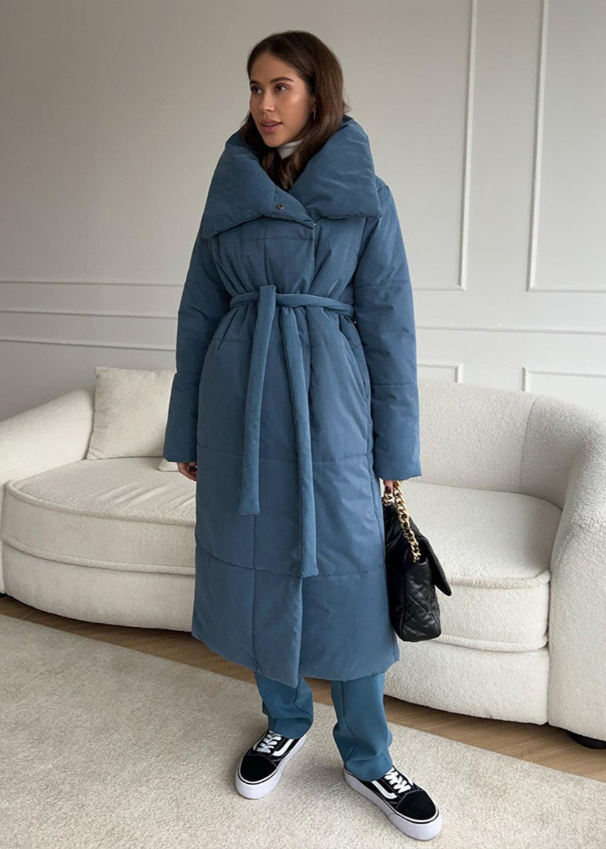 Oversized Winter Coat Stand-up Collar Style