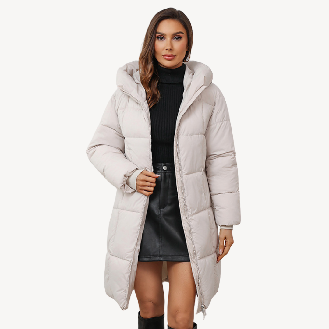 Women's Warm Down Parka with Hood