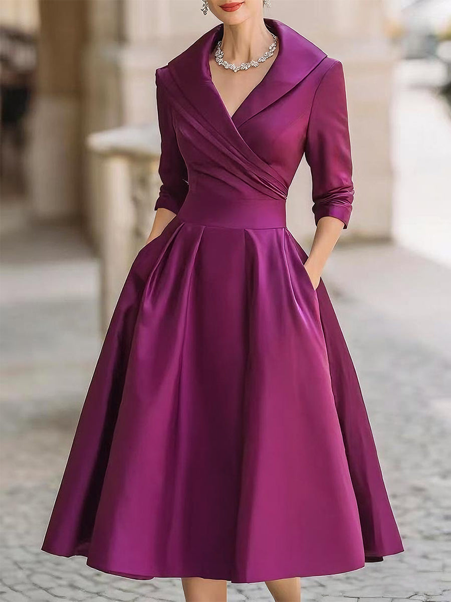 Women's Spring Dress Elegant Midi Dress