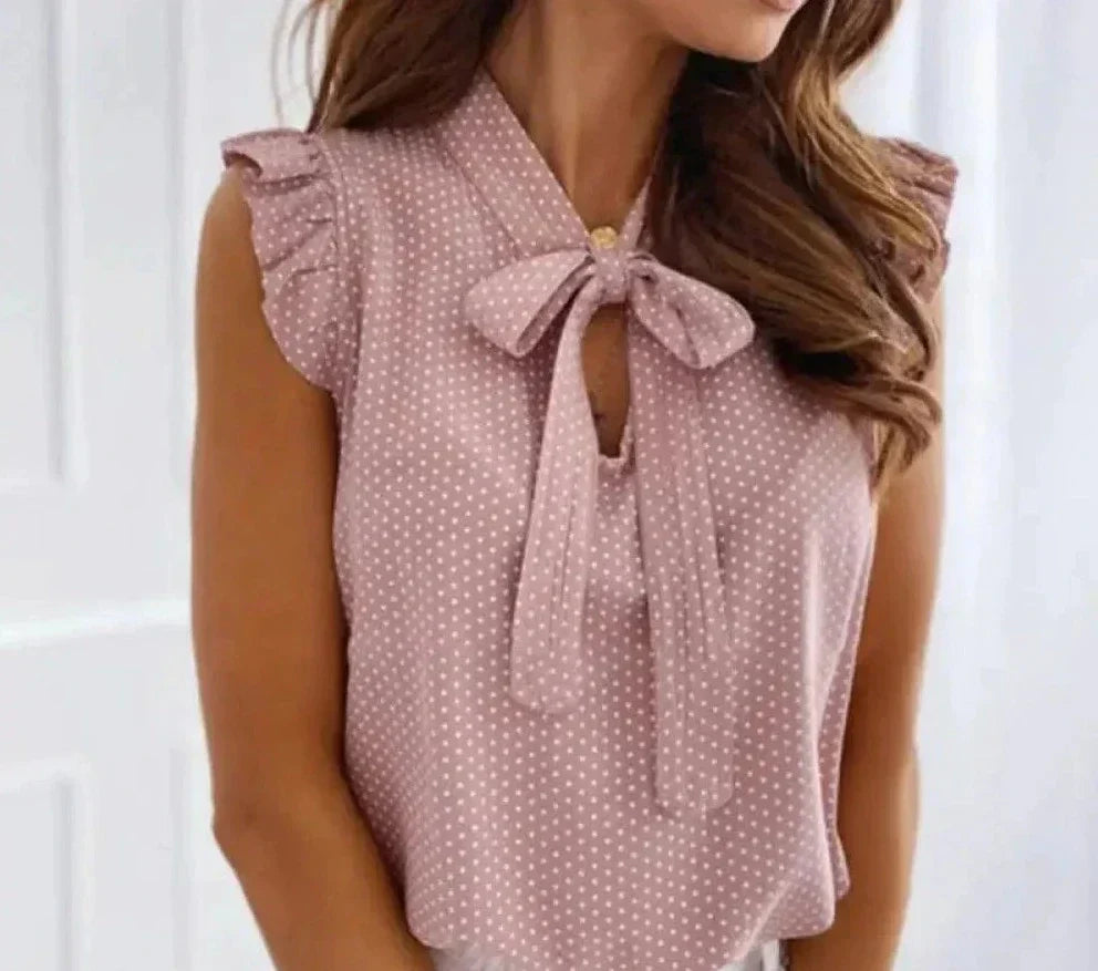 Women's Blouse Ruffle Detail Office Chic