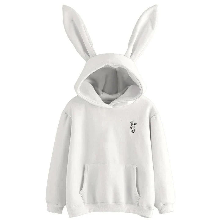Women's Sweatshirt Hood Bunny Ears Cuddle