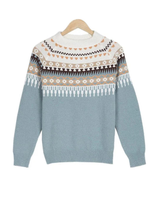Women's Long Sleeve Printed Pullover Women's Fashion