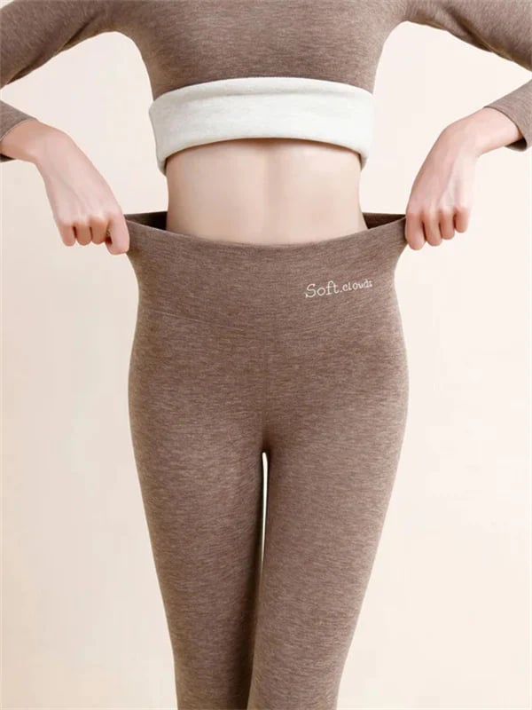 Women's Winter Fleece Trousers - Warm Body-Hugging Leggings