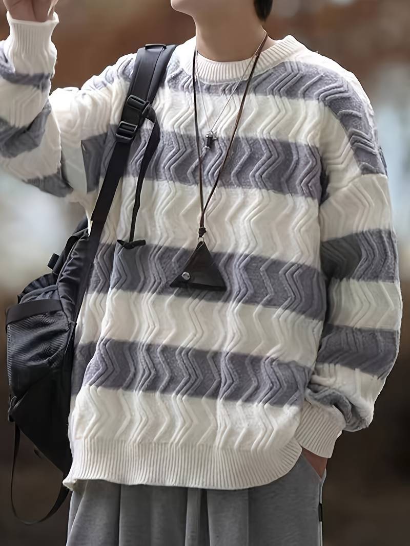 Men's Modern Style Colorful Sweater