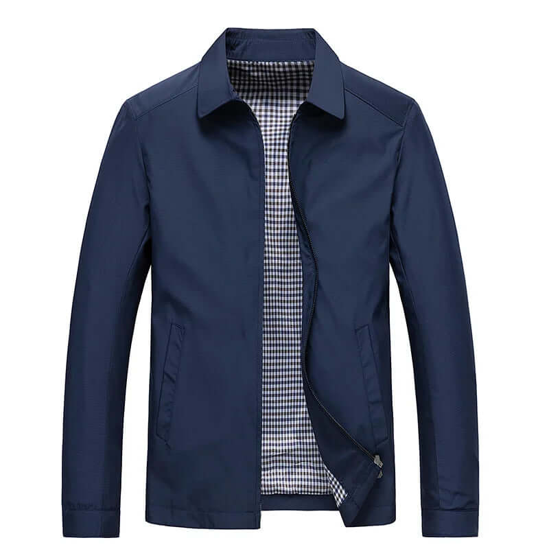 Men's Water-Repellent Long Sleeve Coat Black