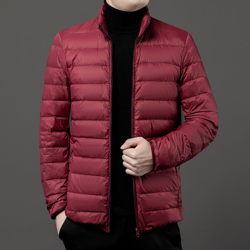 Lightweight Men's Puffer Jacket with Zipper