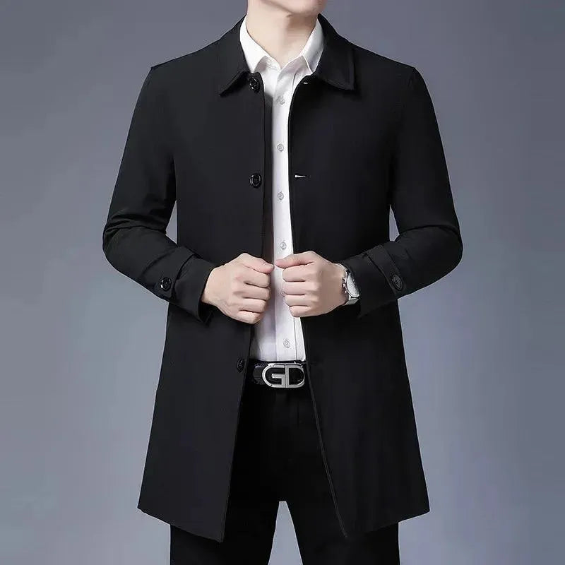 Men's Car Coat Classic Snap Button