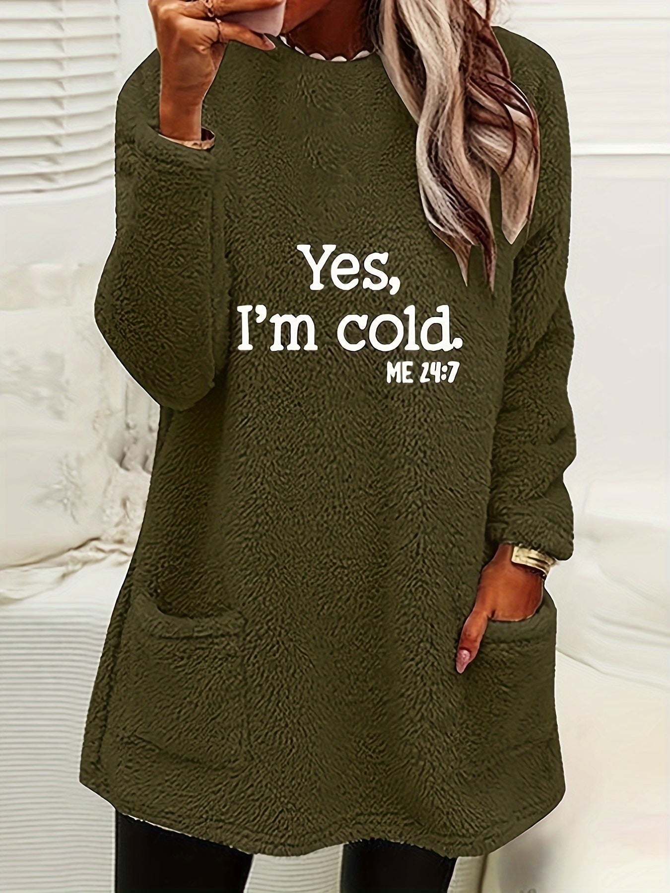 Cozy Fleece Sweatshirt with Cool Design