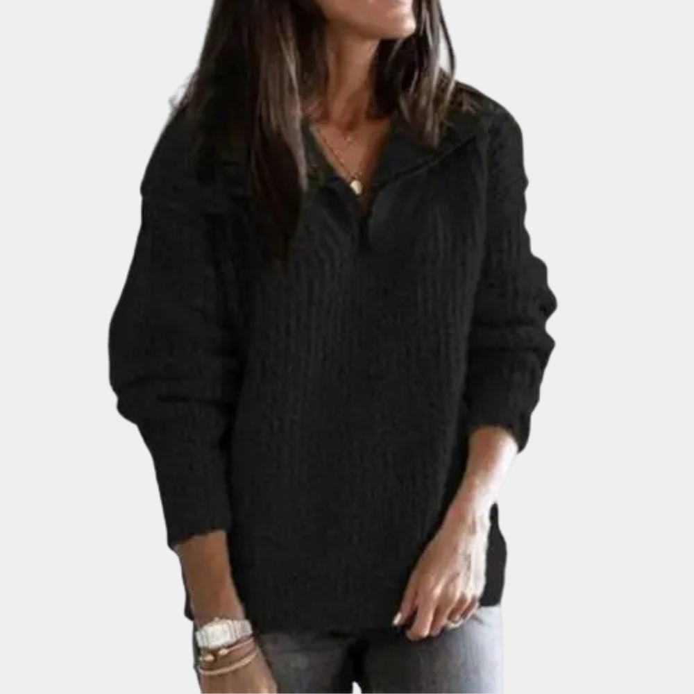Women's Comfortable Half-Zip Sweater