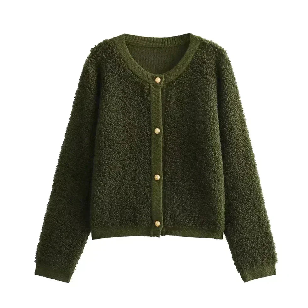 Soft Cardigan for Women, Ultra-Soft Teddy Vest