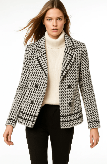 Women's Houndstooth Cardigan